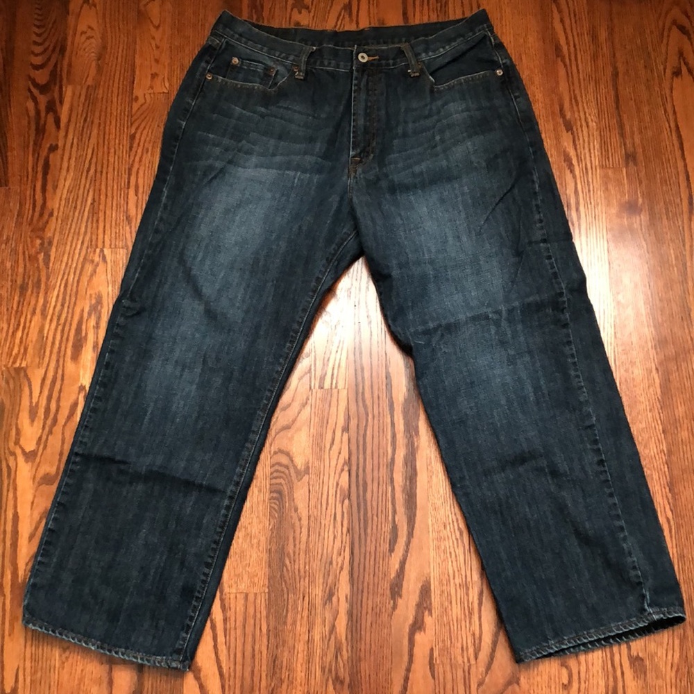 Lucky Brand Jeans Mens 38 Blue 181 Relaxed Straight Medium Wash Actual 37x29